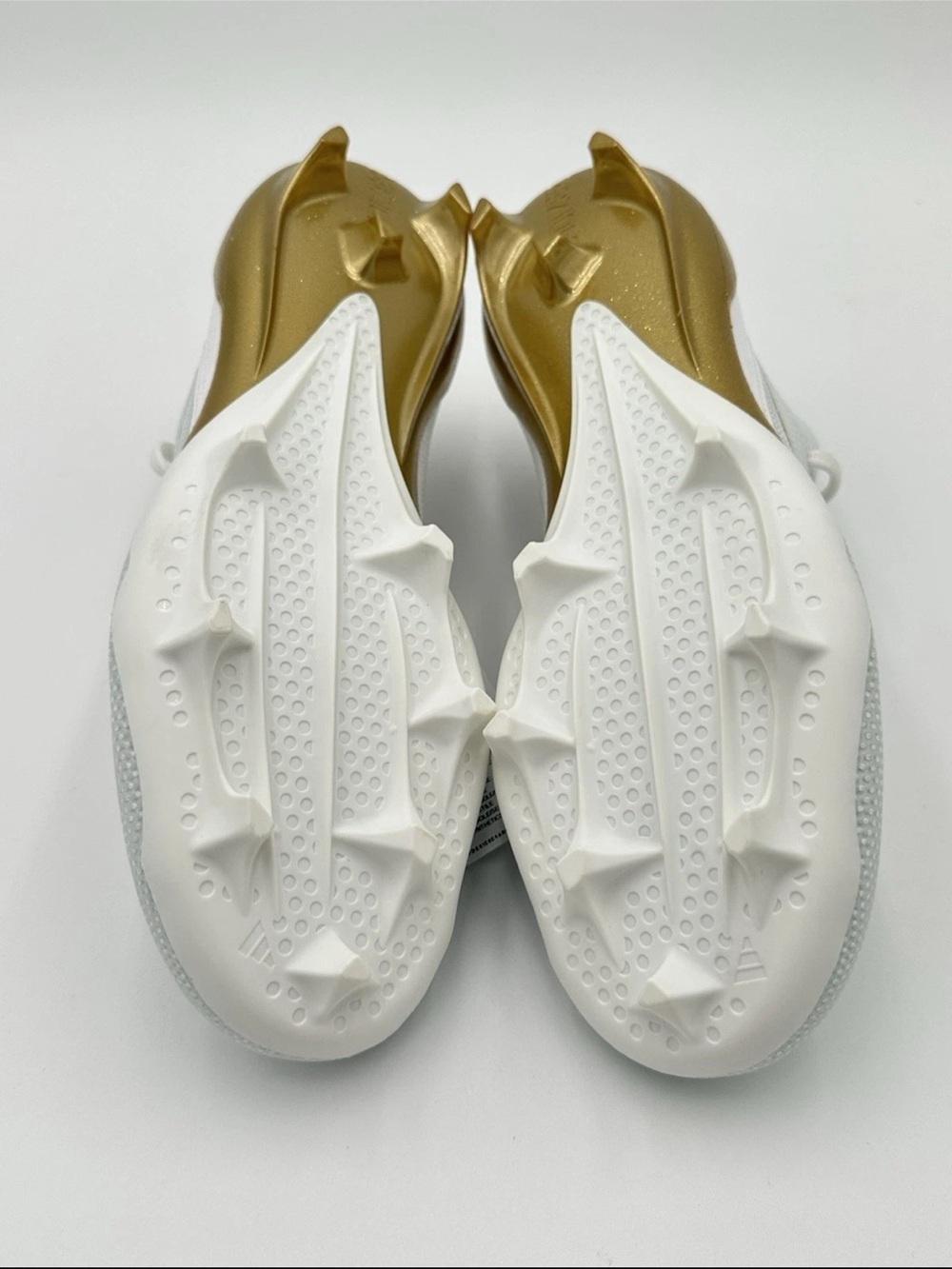 ADIDAS cleats White & Gold Adizero Football Cleats - Picture 6 of 10